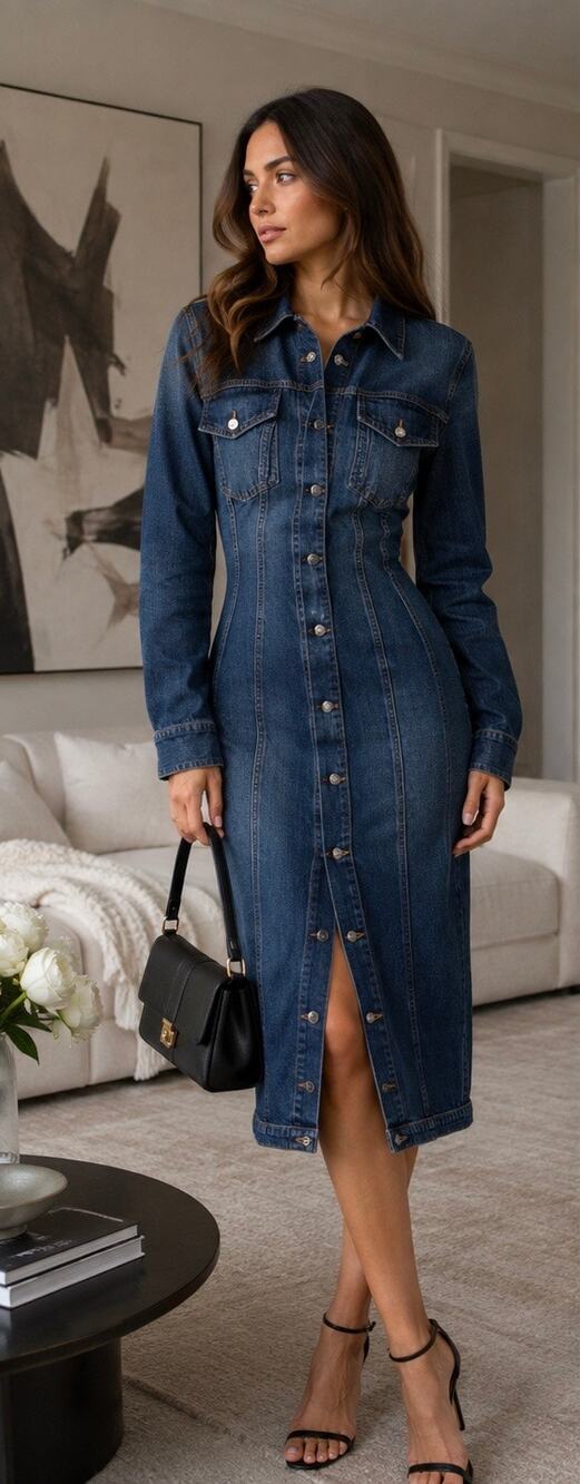 eb denim prima midi dress romeo Small